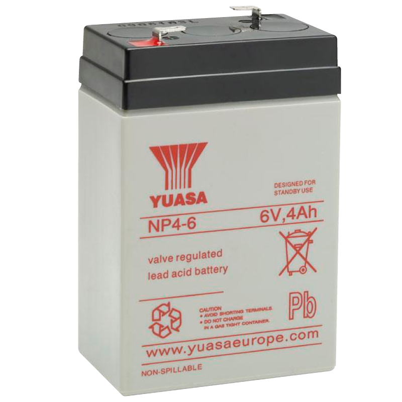 Batería YUASA™ 6 VDC 4Ah//YUASA™ Battery 6 VDC 4Ah