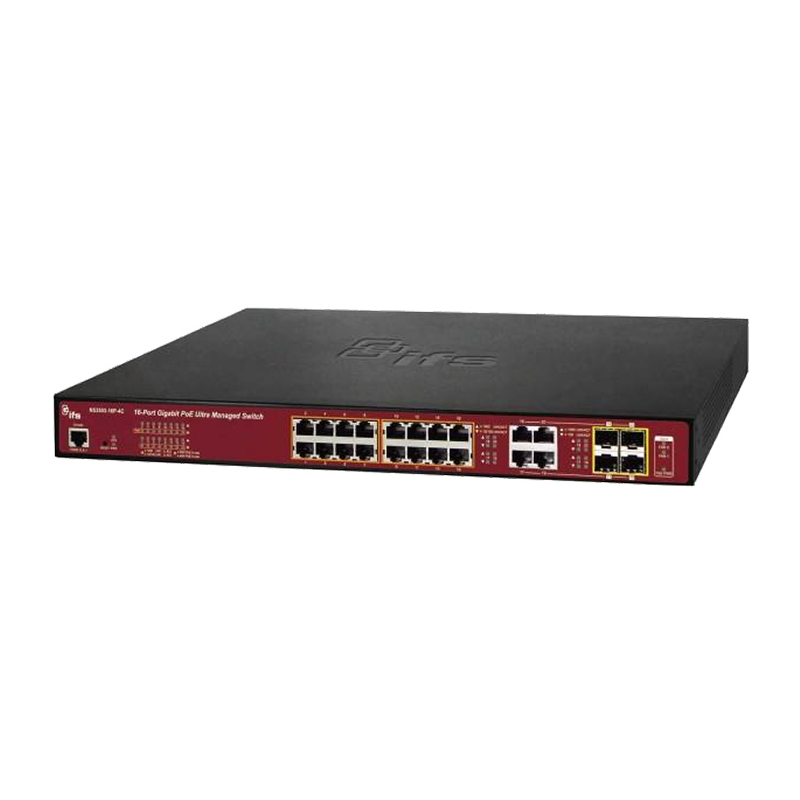 Switch Gigabit Gestionable Ultra PoE UTC™ IFS® de 16 Puertos (+4 TP/SFP) Capa 2 - 400W//UTC™ IFS® 16-Ports (+4 TP/SFP) Gigabit UltraPoE Managed Switch L2 - 400W