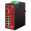 Switch Gestionable Industrial UTC™ IFS® de 8 Puertos PoE+ (+2 SFP) Capa 2//UTC™ IFS® 8-Ports (+2 SFP) PoE+ Industrial Manageable Gigabit Switch - L2