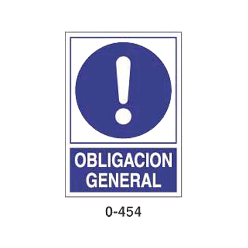 Placa de Obligación Tipo 2 (Lámina - Clase A)//Mandatory Signboard Type 2 (Plastic Sheet - Class A)