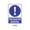 Placa de Obligación Tipo 2 (Placa - Clase B)//Mandatory Signboard Type 2 (Plastic Sheet - Class B)