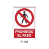 Placa de Prohibición y PCI Tipo 1 (Placa - Clase B)//Prohibition and Fire Signboard Type 1 (Plastic Sheet - Class B)