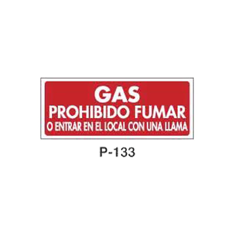 Placa de Prohibición y PCI Tipo 1 (Placa - Clase B)//Prohibition and Fire Signboard Type 1 (Plastic Sheet - Class B)