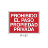 Placa de Prohibición y PCI Tipo 2 (Lámina - Clase A)//Prohibition and Fire Signboard Type 2 (Plastic Sheet - Class A)