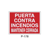 Placa de Prohibición y PCI Tipo 3 (Placa - Clase B)//Prohibition and Fire Signboard Type 3 (Plastic Sheet - Class B)