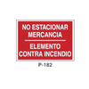 Placa de Prohibición y PCI Tipo 3 (Lámina - Clase A)//Prohibition and Fire Signboard Type 3 (Plastic Sheet - Class A)