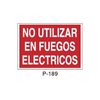 Placa de Prohibición y PCI Tipo 3 (Placa - Clase B)//Prohibition and Fire Signboard Type 3 (Plastic Sheet - Class B)