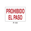 Placa de Prohibición y PCI Tipo 3 (Lámina - Clase A)//Prohibition and Fire Signboard Type 3 (Plastic Sheet - Class A)