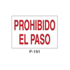 Placa de Prohibición y PCI Tipo 3 (Placa - Clase B)//Prohibition and Fire Signboard Type 3 (Plastic Sheet - Class B)