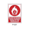 Placa de Prohibición y PCI Tipo 4 (Lámina - Clase A)//Prohibition and Fire Signboard Type 4 (Plastic Sheet - Class A)