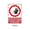 Placa de Prohibición y PCI Tipo 4 (Placa - Clase B)//Prohibition and Fire Signboard Type 4 (Plastic Sheet - Class B)