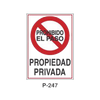 Placa de Prohibición y PCI Tipo 4 (Placa - Clase B)//Prohibition and Fire Signboard Type 4 (Plastic Sheet - Class B)