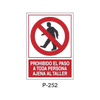 Placa de Prohibición y PCI Tipo 5 (Placa - Clase B)//Prohibition and Fire Signboard Type 5 (Plastic Sheet - Class B)