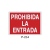 Placa de Prohibición y PCI Tipo 5 (Lámina - Clase A)//Prohibition and Fire Signboard Type 5 (Plastic Sheet - Class A)