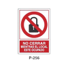 Placa de Prohibición y PCI Tipo 5 (Placa - Clase B)//Prohibition and Fire Signboard Type 5 (Plastic Sheet - Class B)