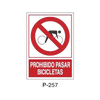 Placa de Prohibición y PCI Tipo 5 (Lámina - Clase A)//Prohibition and Fire Signboard Type 5 (Plastic Sheet - Class A)