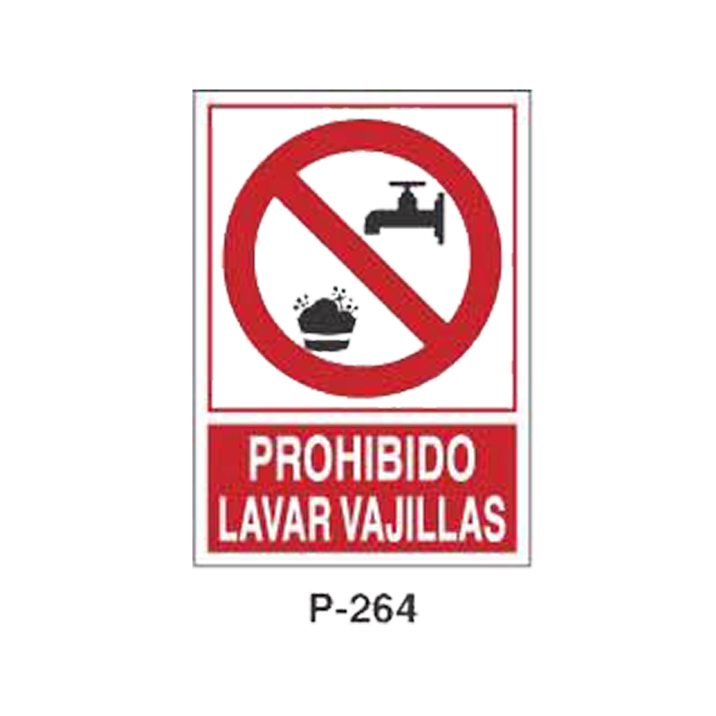 Placa de Prohibición y PCI Tipo 5 (Placa - Clase B)//Prohibition and Fire Signboard Type 5 (Plastic Sheet - Class B)