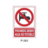 Placa de Prohibición y PCI Tipo 5 (Placa - Clase B)//Prohibition and Fire Signboard Type 5 (Plastic Sheet - Class B)