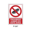 Placa de Prohibición y PCI Tipo 5 (Lámina - Clase A)//Prohibition and Fire Signboard Type 5 (Plastic Sheet - Class A)