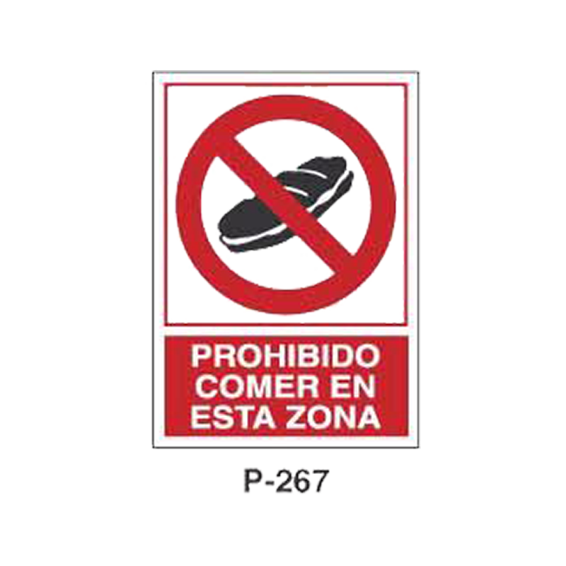 Placa de Prohibición y PCI Tipo 5 (Placa - Clase B)//Prohibition and Fire Signboard Type 5 (Plastic Sheet - Class B)