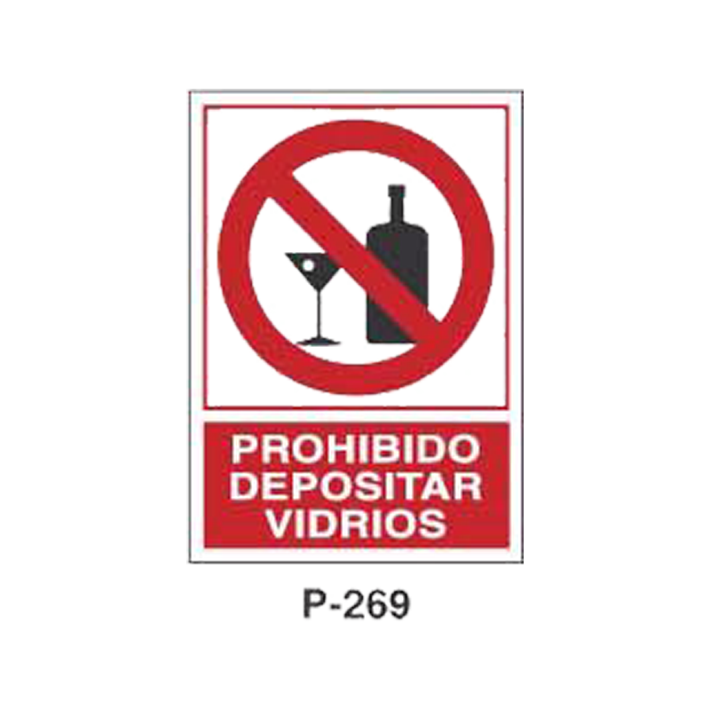 Placa de Prohibición y PCI Tipo 5 (Lámina - Clase A)//Prohibition and Fire Signboard Type 5 (Plastic Sheet - Class A)