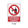 Placa de Prohibición y PCI Tipo 5 (Lámina - Clase A)//Prohibition and Fire Signboard Type 5 (Plastic Sheet - Class A)