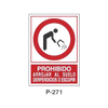 Placa de Prohibición y PCI Tipo 5 (Placa - Clase B)//Prohibition and Fire Signboard Type 5 (Plastic Sheet - Class B)