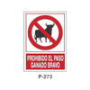 Placa de Prohibición y PCI Tipo 5 (Placa - Clase B)//Prohibition and Fire Signboard Type 5 (Plastic Sheet - Class B)