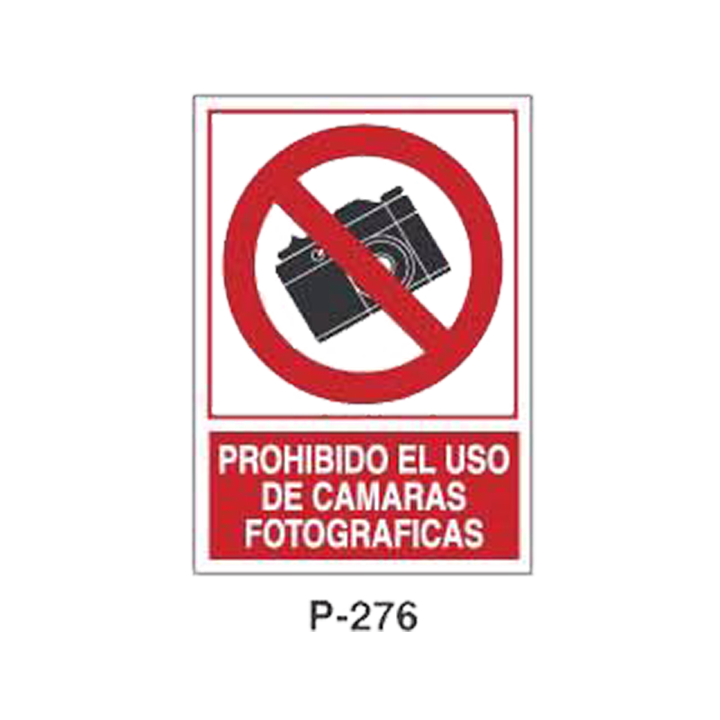 Placa de Prohibición y PCI Tipo 5 (Lámina - Clase A)//Prohibition and Fire Signboard Type 5 (Plastic Sheet - Class A)