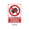 Placa de Prohibición y PCI Tipo 5 (Lámina - Clase A)//Prohibition and Fire Signboard Type 5 (Plastic Sheet - Class A)