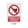 Placa de Prohibición y PCI Tipo 5 (Placa - Clase B)//Prohibition and Fire Signboard Type 5 (Plastic Sheet - Class B)