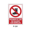 Placa de Prohibición y PCI Tipo 5 (Lámina - Clase A)//Prohibition and Fire Signboard Type 5 (Plastic Sheet - Class A)