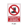 Placa de Prohibición y PCI Tipo 5 (Placa - Clase B)//Prohibition and Fire Signboard Type 5 (Plastic Sheet - Class B)