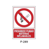 Placa de Prohibición y PCI Tipo 6 (Lámina - Clase A)//Prohibition and Fire Signboard Type 6 (Plastic Sheet - Class A)