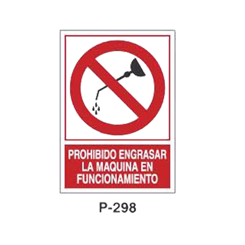 Placa de Prohibición y PCI Tipo 6 (Lámina - Clase A)//Prohibition and Fire Signboard Type 6 (Plastic Sheet - Class A)