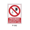 Placa de Prohibición y PCI Tipo 6 (Lámina)//Prohibition and Fire Signboard Type 6 (Plastic Sheet)