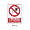 Placa de Prohibición y PCI Tipo 6 (Placa - Clase B)//Prohibition and Fire Signboard Type 6 (Plastic Sheet - Class B)