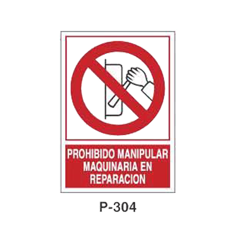 Placa de Prohibición y PCI Tipo 6 (Lámina)//Prohibition and Fire Signboard Type 6 (Plastic Sheet)