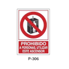 Placa de Prohibición y PCI Tipo 6 (Lámina)//Prohibition and Fire Signboard Type 6 (Plastic Sheet)