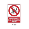 Placa de Prohibición y PCI Tipo 6 (Lámina)//Prohibition and Fire Signboard Type 6 (Plastic Sheet)