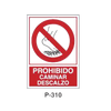 Placa de Prohibición y PCI Tipo 6 (Lámina)//Prohibition and Fire Signboard Type 6 (Plastic Sheet)