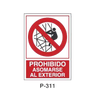 Placa de Prohibición y PCI Tipo 6 (Lámina)//Prohibition and Fire Signboard Type 6 (Plastic Sheet)