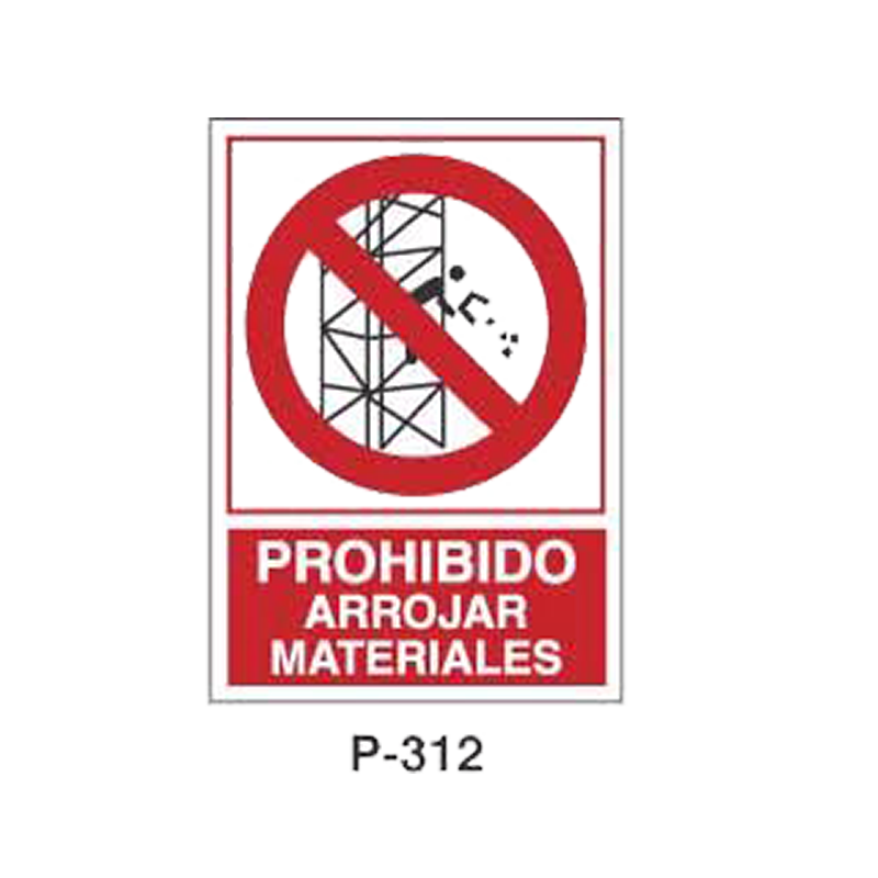 Placa de Prohibición y PCI Tipo 6 (Lámina)//Prohibition and Fire Signboard Type 6 (Plastic Sheet)