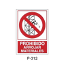 Placa de Prohibición y PCI Tipo 6 (Lámina)//Prohibition and Fire Signboard Type 6 (Plastic Sheet)