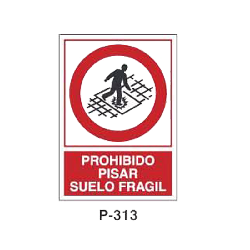 Placa de Prohibición y PCI Tipo 6 (Placa - Clase B)//Prohibition and Fire Signboard Type 6 (Plastic Sheet - Class B)