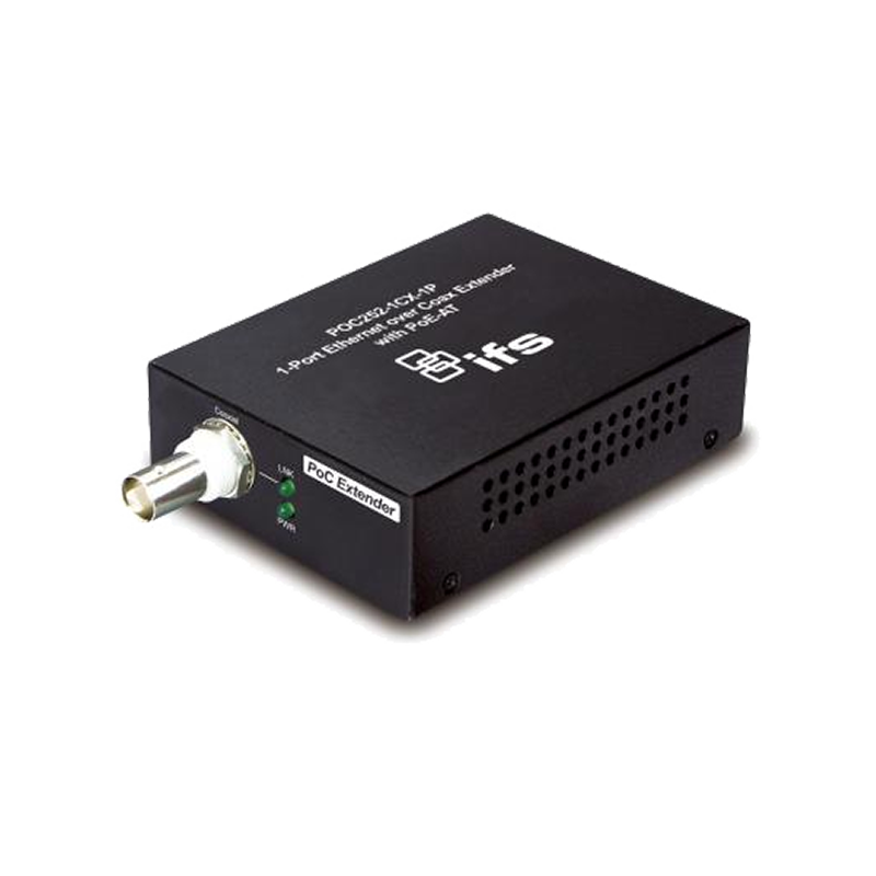 Conversor Industrial PoE+ UTC™ IFS® POC252-1CX-1P - 30W//UTC™ IFS® 1-Port Coax PoE+ to Ethernet Media Converter - 30W