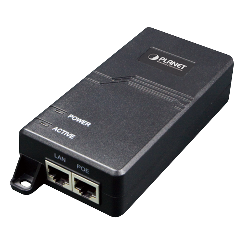 Inyector Ultra PoE PLANET™ POE-173 (60W)//PLANET™ Ultra Power over Ethernet Injector (60W)