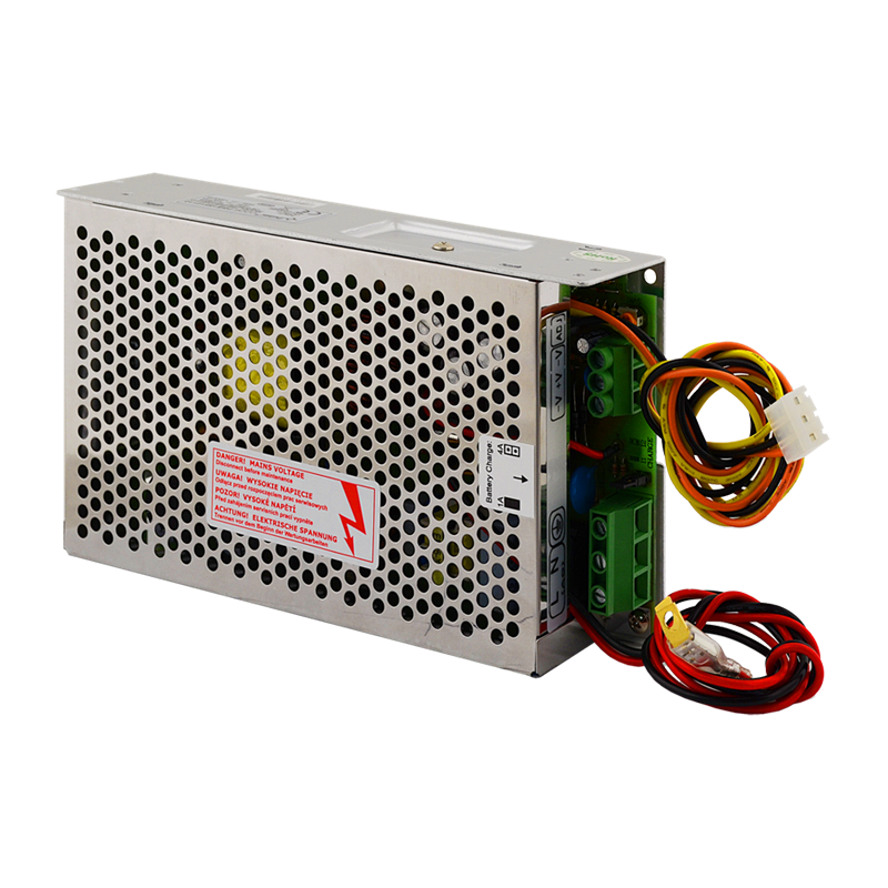 Fuente PULSAR® con Respaldo en Caja de Rejilla 13.8VDC/11Amp con Conectores Cableados//PULSAR® Buffered PSU in 13,8V / 11A Grid Box with Wired Connectors