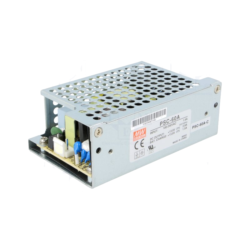 Fuente MEANWELL® PSC-60 (con Caja)//MEANWELL® PSC-60 Power Supply Unit (Within Metal Case)