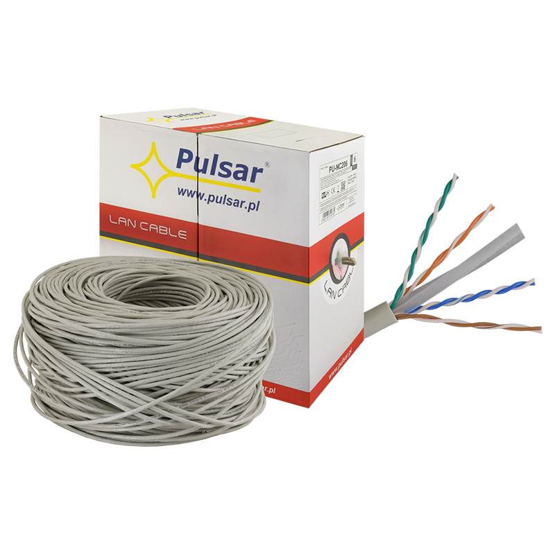 Cable U/UTP PULSAR® Cat6 Gris-Beige//U/UTP PULSAR® Cat6 Cable - Grey-Beige
